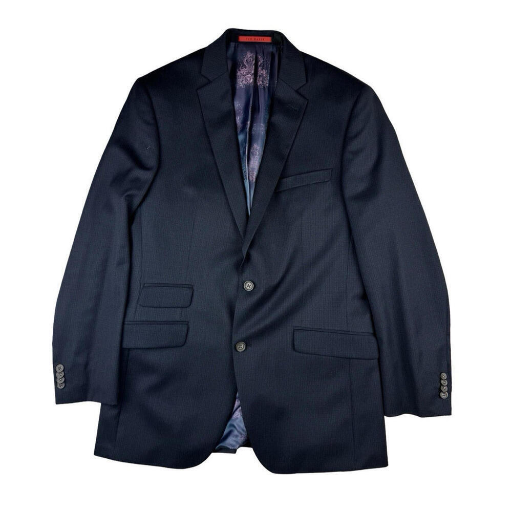 Ted Baker Joey CT Slim Modern Fit Blazer Jacket Navy Size US 42 L